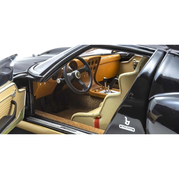 Lamborghini Miura SVR Black and Gold 1/18 Model Car by Kyosho