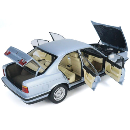 1988 BMW 535i (E34) Light Blue Metallic 1/18 Diecast Model Car by Minichamps