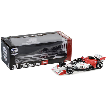 Dallara IndyCar #30 Christian Lundgaard "Shield Cleansers" Rahal Letterman Lanigan Racing (Road Course Configuration) "NTT IndyCar Series" (2022) 1/18 Diecast Model Car by Greenlight