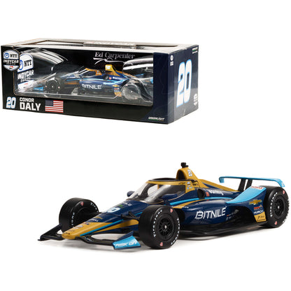 Dallara IndyCar #20 Conor Daly "BitNile" Ed Carpenter Racing "NTT IndyCar Series" (2022) 1/18 Diecast Model Car by Greenlight