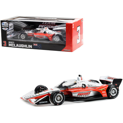 Dallara IndyCar #3 Scott McLaughlin "Odyssey Battery" Team Penske (Road Course Configuration) "NTT IndyCar Series" (2022) 1/18 Diecast Model Car by Greenlight