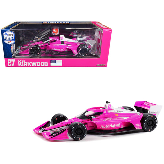 Dallara IndyCar #27 Kyle Kirkwood "AutoNation" Andretti Autosport (Road Course Configuration) "NTT IndyCar Series" (2023) 1/18 Diecast Model Car by Greenlight