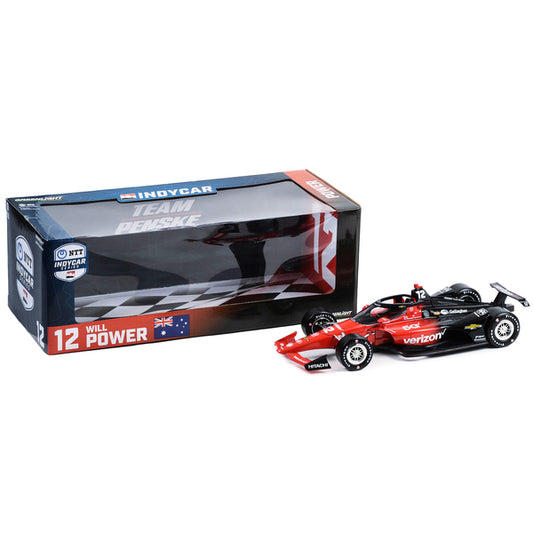 Dallara IndyCar #12 Will Power "Verizon" Team Penske "NTT IndyCar Series" (2023) 1/18 Diecast Model Car by Greenlight