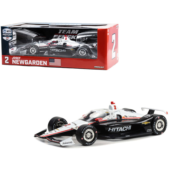 Dallara IndyCar #2 Josef Newgarden "Hitachi" Team Penske "NTT IndyCar Series" (2023) 1/18 Diecast Model Car by Greenlight