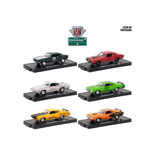 Drivers 6 Cars Set Release 50 In Blister Packs 1/64 Diecast Model Cars by M2 Machines