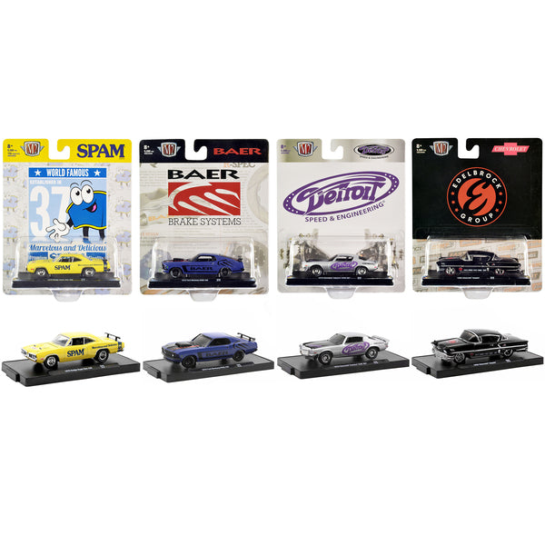 "Auto-Drivers" Set of 4 pieces in Blister Packs Release 89 Limited Edition to 9600 pieces Worldwide 1/64 Diecast Model Cars by M2 Machines