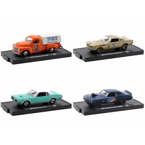 "Auto-Drivers" Set of 4 pieces in Blister Packs Release 94 Limited Edition to 9600 pieces Worldwide 1/64 Diecast Model Cars by M2 Machines