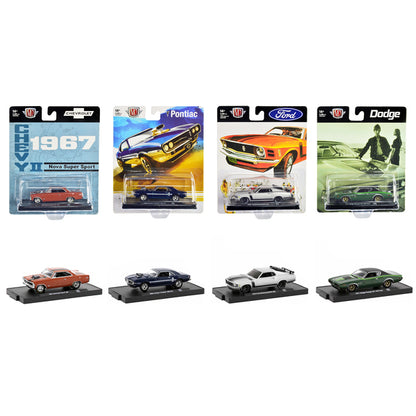 "Auto-Drivers" Set of 4 pieces in Blister Packs Release 96 Limited Edition to 9600 pieces Worldwide 1/64 Diecast Model Cars by M2 Machines