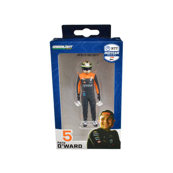 "NTT IndyCar Series" #5 Pato OWard Driver Figure "Arrow - Arrow McLaren" for 1/18 Scale Models by Greenlight