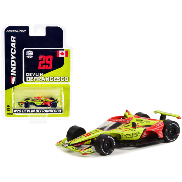 Dallara IndyCar #29 Devlin DeFrancesco "PowerTap Hydrogren" Andretti Steinbrenner Autosport "NTT IndyCar Series" (2022) 1/64 Diecast Model Car by Greenlight