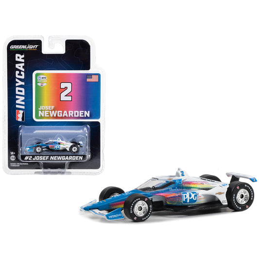 Dallara IndyCar #2 Josef Newgarden "PPG" Team Penske "NTT IndyCar Series" (2023) 1/64 Diecast Model Car by Greenlight