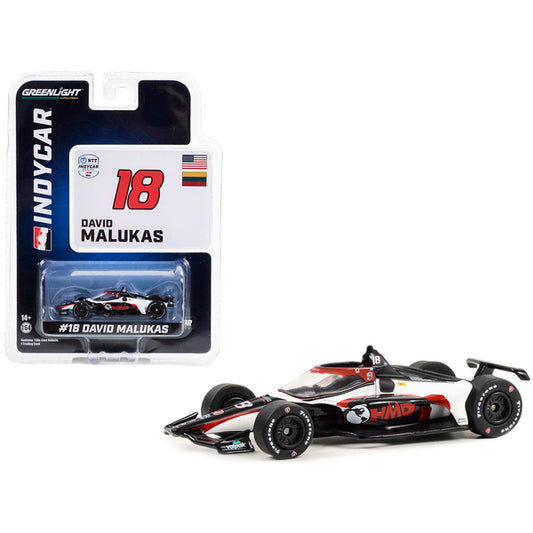 Dallara IndyCar #18 David Malukas "HMD Trucking" Dale Coyne Racing with HMD Motorsports "NTT IndyCar Series" (2023) 1/64 Diecast Model Car by Greenlight