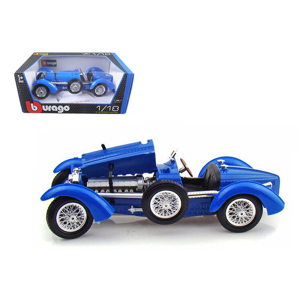 1934 Bugatti Type 59 Blue 1/18 Diecast Model Car by Bburago