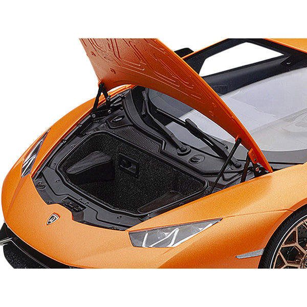 Lamborghini Huracan Performante Arancio Anthaeus / Matt Orange with Copper Wheels 1/12 Model Car by Autoart