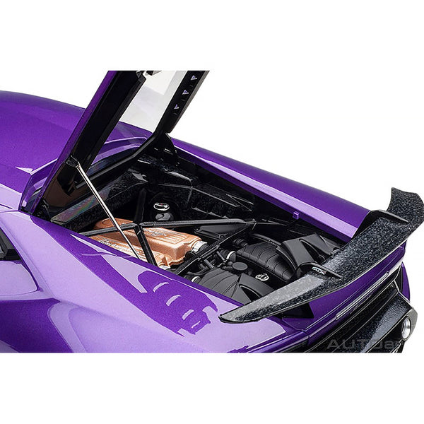 Lamborghini Huracan Performante Viola Pasifae / Pearl Purple with Black Wheels 1/12 Model Car by Autoart