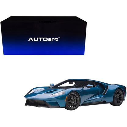 2017 Ford GT Liquid Blue Metallic 1/12 Model Car by Autoart