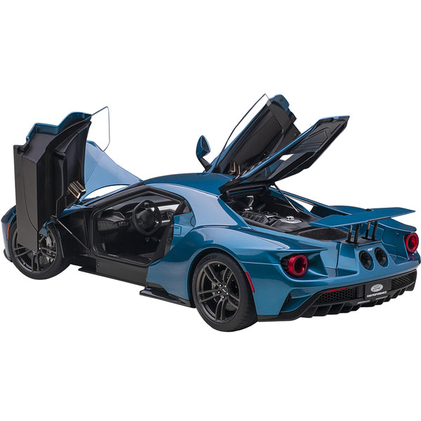 2017 Ford GT Liquid Blue Metallic 1/12 Model Car by Autoart