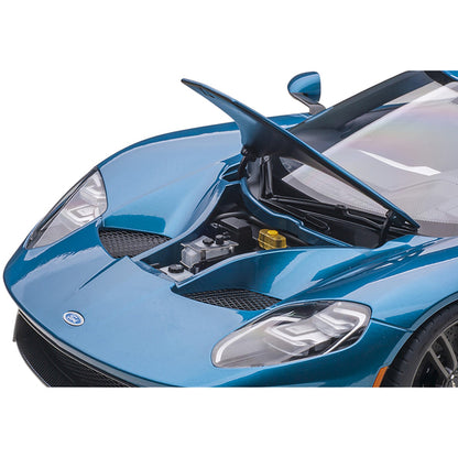 2017 Ford GT Liquid Blue Metallic 1/12 Model Car by Autoart