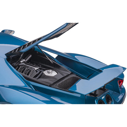 2017 Ford GT Liquid Blue Metallic 1/12 Model Car by Autoart