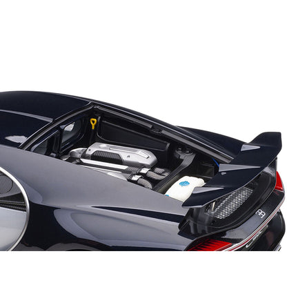 Bugatti Chiron Glacier White and Atlantic Blue 1/12 Model Car by Autoart