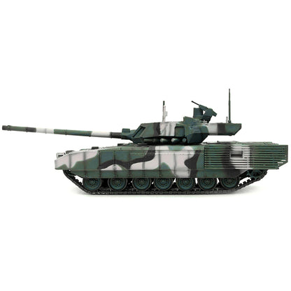 Russian T14 Armata MBT (Main Battle Tank) Multi-Woodland Camouflage "Armor Premium" Series 1/72 Diecast Model by Panzerkampf