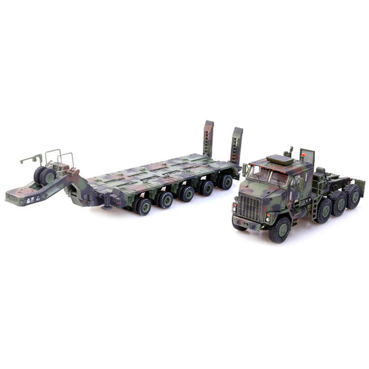 M1070 Heavy Equipment Transporter Army Camouflage "Armor Premium" Series 1/72 Diecast Model by Panzerkampf