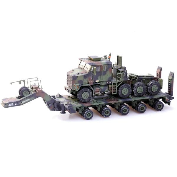 M1070 Heavy Equipment Transporter Army Camouflage "Armor Premium" Series 1/72 Diecast Model by Panzerkampf