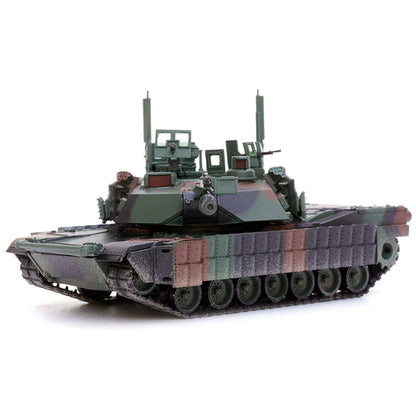 General Dynamics M1A2 Abrams TUSK II MBT (Main Battle Tank) NATO Camouflage "Armor Premium" Series 1/72 Diecast Model by Panzerkampf