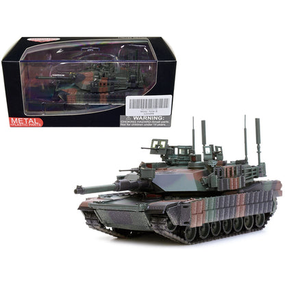 General Dynamics M1A2 Abrams TUSK II MBT (Main Battle Tank) NATO Camouflage "Armor Premium" Series 1/72 Diecast Model by Panzerkampf