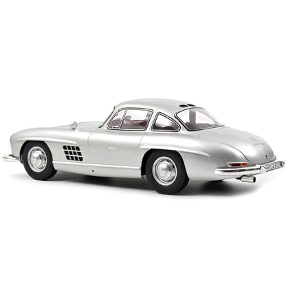 1954 Mercedes-Benz 300 SL Silver Metallic with Red Interior 1/12 Diecast Model Car by Norev