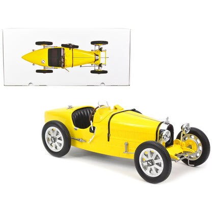 1925 Bugatti T35 Yellow 1/12 Diecast Model Car by Norev