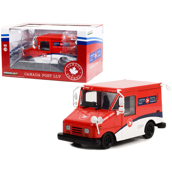 Canada Post LLV Long-Life Postal Delivery Vehicle Red and White 1/18 Diecast Model Car by Greenlight