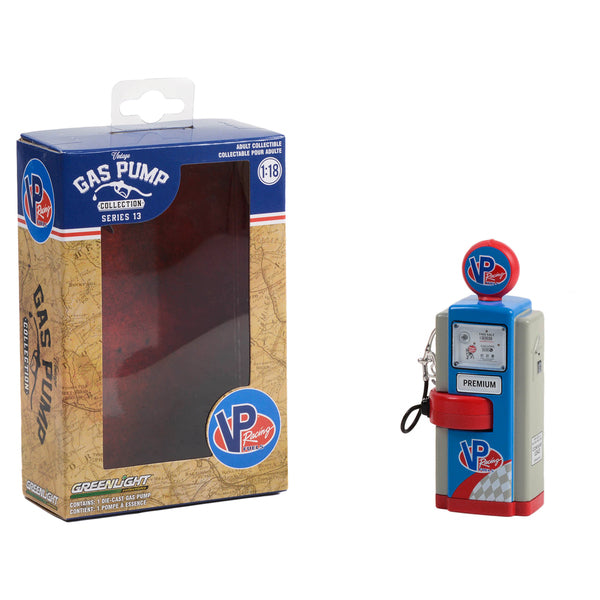 1948 Wayne 100-A Gas Pump "VP Racing Fuels" Blue and Gray "Vintage Gas Pumps" Series 13 1/18 Diecast Model by Greenlight