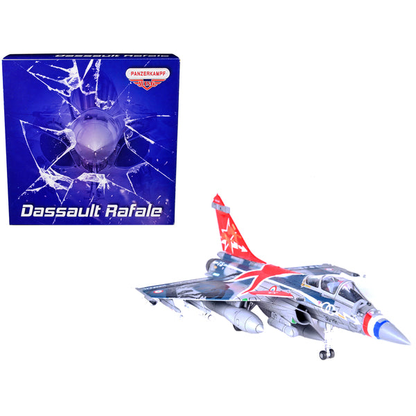 Dassault Rafale C Fighter Jet "Regiment de Chasse 2/30 Normandie-Niemen" 75th Anniversary Edition with Missile Accessories "Panzerkampf Wing" Series 1/72 Scale Model by Panzerkampf