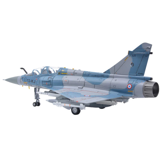 Dassault Mirage 2000B Fighter Plane Blue Camouflage with Missile Accessories "Wing" Series 1/72 Diecast Model by Panzerkampf