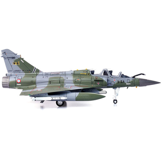 Dassault Mirage 2000D Fighter Plane Camouflage "French Air Force  650 Arme de lAir" with Missile Accessories "Wing" Series 1/72 Diecast Model by Panzerkampf