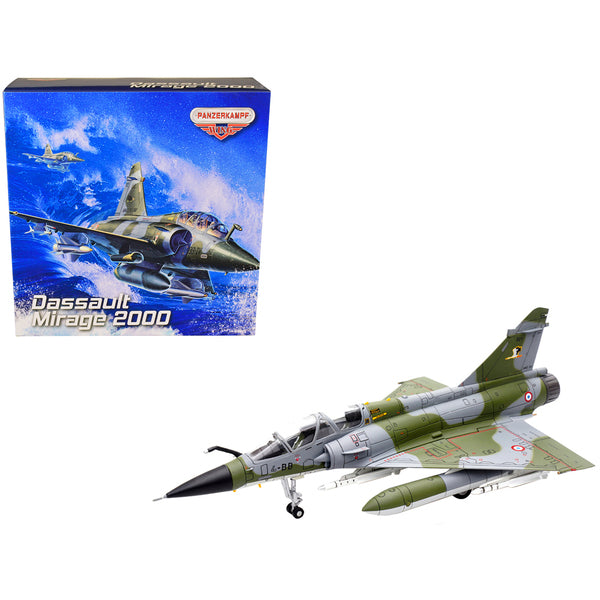 Dassault Mirage 2000N Fighter Plane Camouflage "French Air Force - Arme de lAir" with Missile Accessories "Wing" Series 1/72 Diecast Model by Panzerkampf