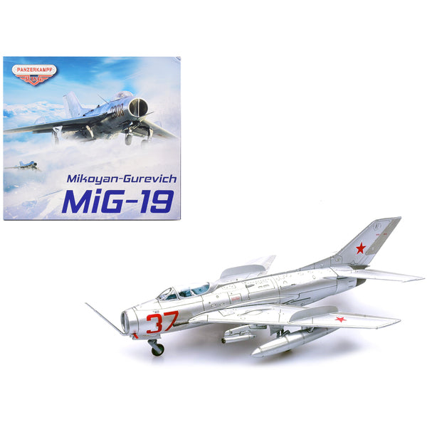 Mikoyan-Gurevich MiG-19S Farmer C Fighter Plane "Voyenno Vozdushnye Sily (Soviet Air Force Red 37)" "Wing" Series 1/72 Diecast Model by Panzerkampf