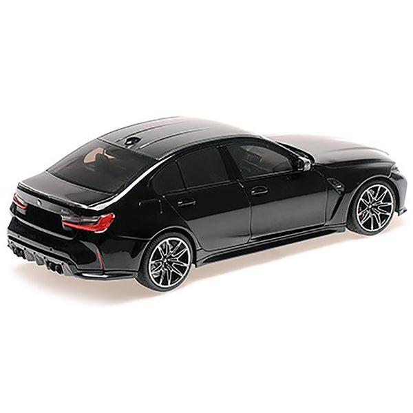 2020 BMW M3 Black Metallic with Carbon Top Limited Edition to 732 pieces Worldwide 1/18 Diecast Model Car by Minichamps