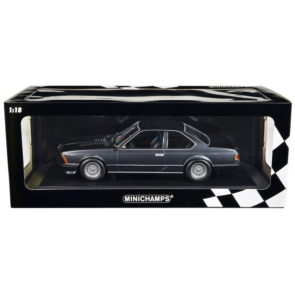 1982 BMW 635 CSi Gray Metallic 1/18 Diecast Model Car by Minichamps