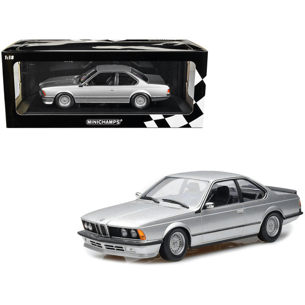 1982 BMW 635 CSi Silver Metallic 1/18 Diecast Model Car by Minichamps