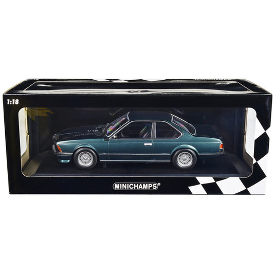 1982 BMW 635 CSi Petrol Blue Metallic 1/18 Diecast Model Car by Minichamps