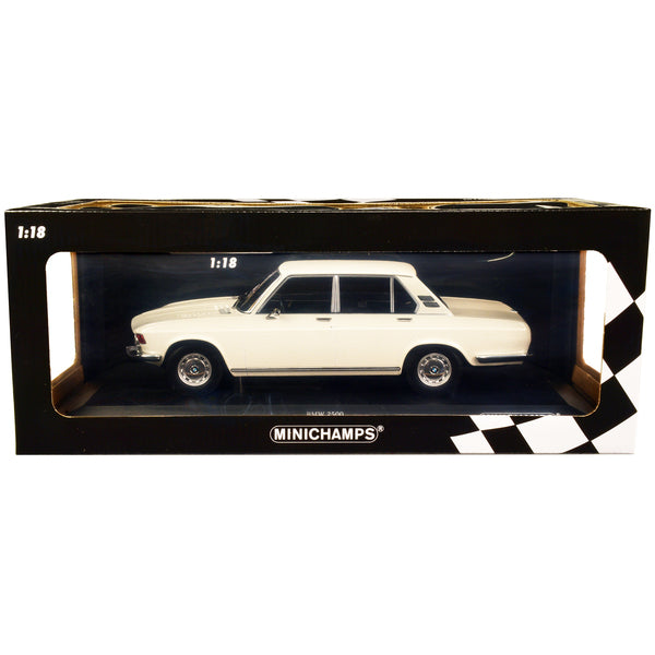 1968 BMW 2500 White Limited Edition to 504 pieces Worldwide 1/18 Diecast Model Car by Minichamps