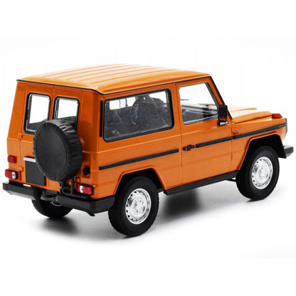 1980 Mercedes-Benz G-Model (SWB) Orange with Black Stripes Limited Edition to 504 pieces Worldwide 1/18 Diecast Model Car by Minichamps