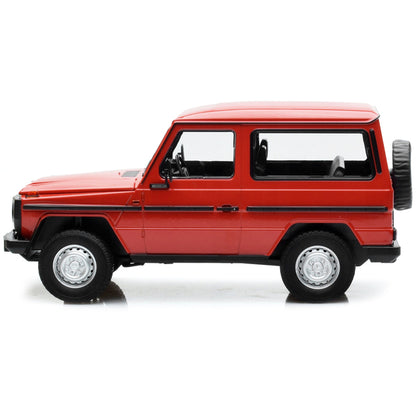 1980 Mercedes-Benz G-Model (SWB) Red with Black Stripes Limited Edition to 504 pieces Worldwide 1/18 Diecast Model Car by Minichamps