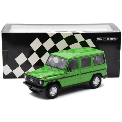 1980 Mercedes-Benz G-Model (LWB) Green with Black Stripes Limited Edition to 402 pieces Worldwide 1/18 Diecast Model Car by Minichamps