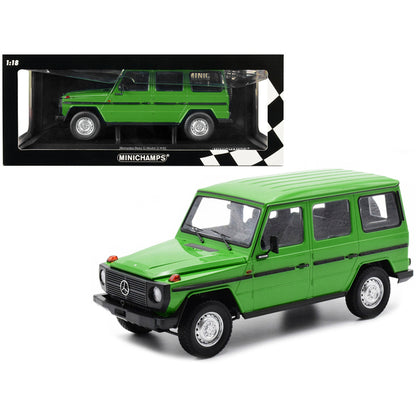 1980 Mercedes-Benz G-Model (LWB) Green with Black Stripes Limited Edition to 402 pieces Worldwide 1/18 Diecast Model Car by Minichamps