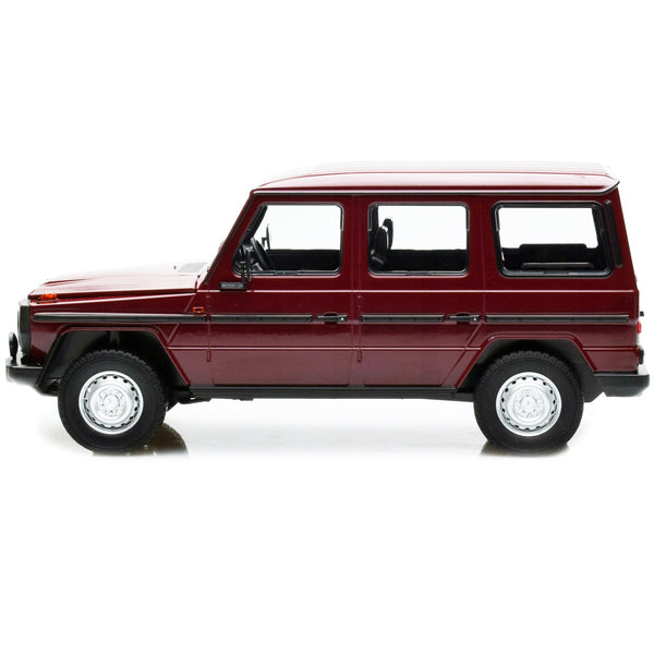 1980 Mercedes-Benz G-Model (LWB) Dark Red with Black Stripes Limited Edition to 402 pieces Worldwide 1/18 Diecast Model Car by Minichamps