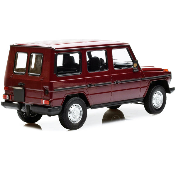 1980 Mercedes-Benz G-Model (LWB) Dark Red with Black Stripes Limited Edition to 402 pieces Worldwide 1/18 Diecast Model Car by Minichamps