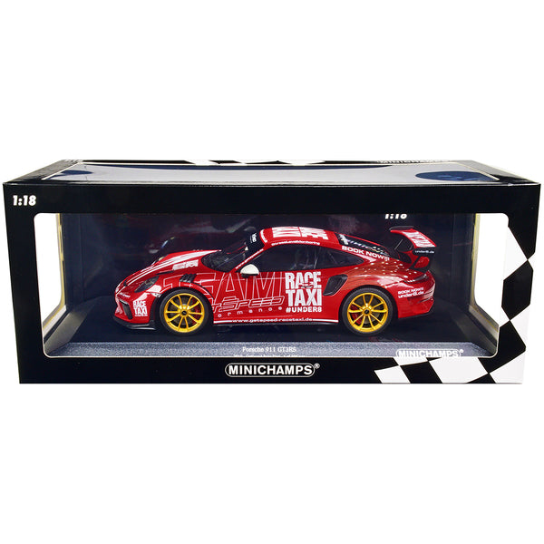 2019 Porsche 911 GT3RS (991.2) "GetSpeed Race-Taxi" Livery Limited Edition to 300 pieces Worldwide 1/18 Diecast Model Car by Minichamps